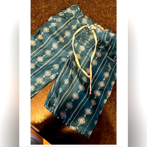 Wildling boho teal boys swim trunks - Picture 2 of 2